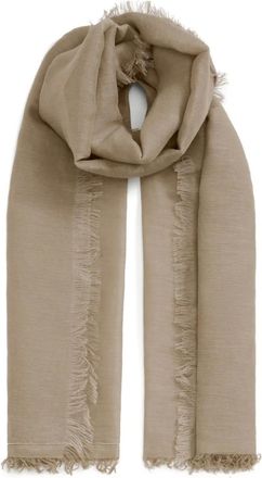 Fabiana Filippi Sciarpa con frange - Marrone