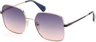 Max & Co. MO0056 28W Womens Sunglasses Gold Size 56