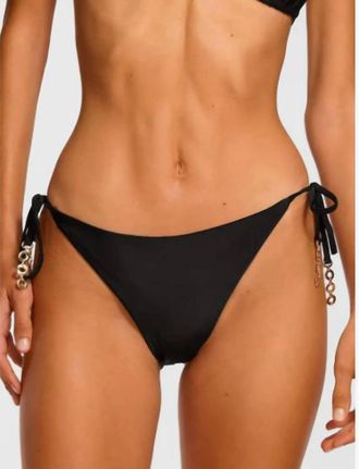 Ramy Brook Embellished Heather Tie Bikini In Black
