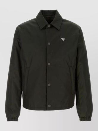 Prada renylon padded jacket collared design