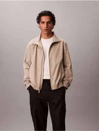 Calvin Klein Mens Matte Windbreaker Jacket - Brown - 2XL