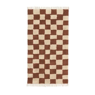 Ferm Living Mara Teppich waschbar, 90 x 150 cm, rust / warm sand