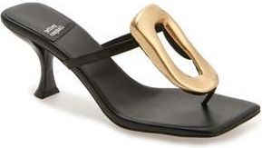 Jeffrey Campbell Linq Up Sandal in Black Gold at Nordstrom Rack, Size 5