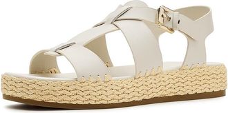 Marc Fisher Elissa Womens Dress Sandals Cream Leather : 6.5 M