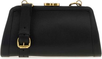 Vivienne Westwood Ascot Frame Bag - Dames - Schoudertassen - Zwart - ONE Size - Leer - Tassen