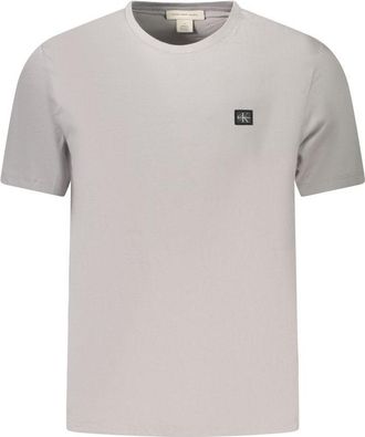 Calvin Klein Grijze Katoenen Heren T-Shirt