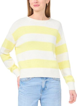 Vince Camuto Wide Striped Rollneck Top