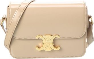 Celine Celine Teen Triomphe Leather Shoulder Bag