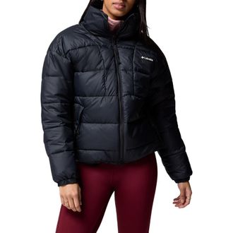 Columbia Pike Lake II Water Repellent Insulated Puffer Coat in Black at Nordstrom, Size Large
