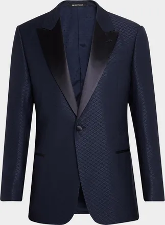 Emporio Armani Men & apos;s Geo Jacquard Dinner Jacket