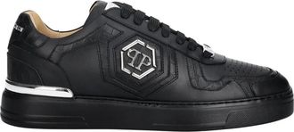 Philipp Plein Lage Sneakers - Heren - Sneakers - Zwart - 45 EU - Leer - Schoenen