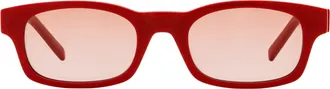 Givenchy GV40032U Narrow Rectangular Sunglasses - Red