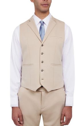 Brooklyn Brigade Slim Fit Performance Knit Vest in Tan at Nordstrom, Size Xx-Large