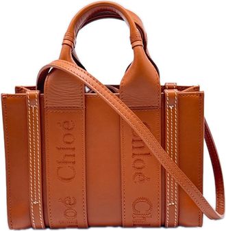 VBC Casa Brown Leather Tote Bag (Pre-Owned)