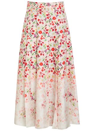 Gabriela Hearst Dugald Floral-print Belted Silk Maxi Skirt - Multicoloured - 38 (UK6 / XS)