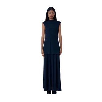 Jil Sander Dames, Jurken, Blauw, Maat: XS Jersey