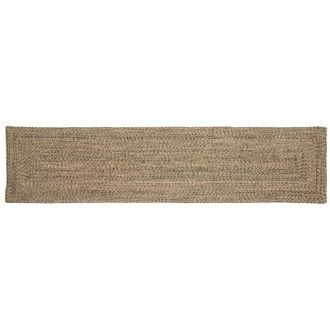 vidaXL Area Rugs Rectangular Natural and Black 60 x 250 cm Jute vidaXL