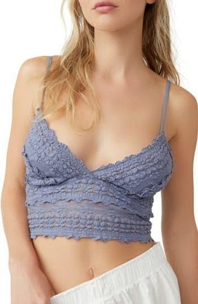 Free People Intimately FP Amina Longline Bralette in Blue Granite at Nordstrom Rack, Size Medium
