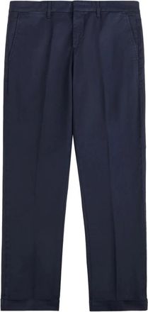 Fay Pantaloni a sigaretta - Heren - Nette broeken - Blauw - W30 - Katoen - Broeken