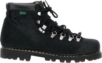 Junya Watanabe Wpk 1051 Veterlaarzen - Heren - Veterlaarzen - Zwart - 42 1/2 EU - Leer - Schoenen