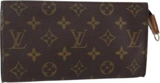 Louis Vuitton Pre-owned Clutches, female, Brown, Size: ONE SIZE Pre-owned Canvas Pouch