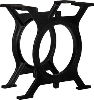 vidaXL Coffee Table Legs 2 pcs O-Frame Cast Iron Vidaxl