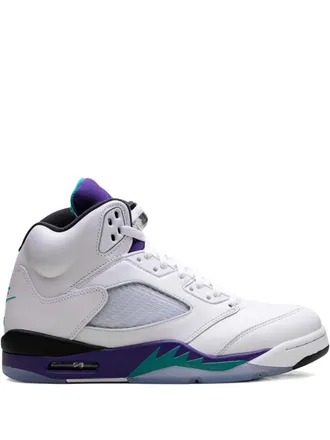 Nike Jordan Air Jordan 5 Retro OG New Emerald/Grape Ice sneakers - White