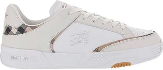 Burberry White Lace-up Sneakers
