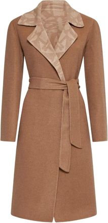 Max Mara Cappotto con cintura - Marrone