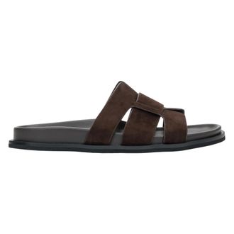 Estro & Luminara Sliders, female, Brown, Size: 10 US Velour Slide Sandals