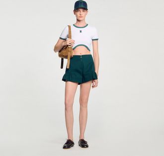 Sandro Camiseta corta bicolor