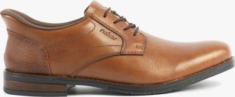 Rieker 10353-24 Mens Shoes Brown Leather - Size 10.5 Wide Fit (UK Shoe)
