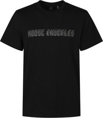 Moose Knuckles Shadow Logo T-Shirt - Heren - T-shirts - Zwart - XL - Katoen - Tops