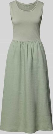 Oui Midikleid mit Rundhalsausschnitt in Gruen, Gr&ouml;&szlig;e 46
