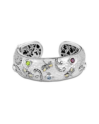 Samuel B. Silver & 18K 3.30 Ct. Tw. Gemstone Bracelet