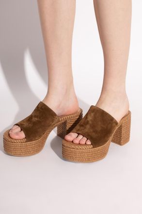 Gianvito Rossi Platform Flip-flops, Womens, Brown