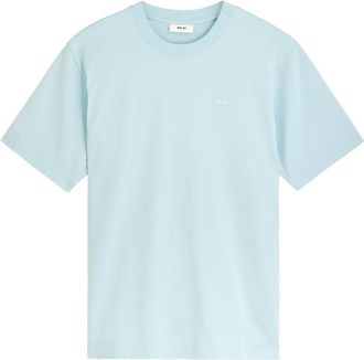 Nn.07 Adam Logo Cotton T-shirt - Light Blue - S