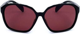 adidas Ladies Black Round Sunglasses SP0013-01A-2