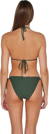 Sunsets Everlee Tie Side Bikini Swim Bottoms in Island Green at Nordstrom, Size X-Large