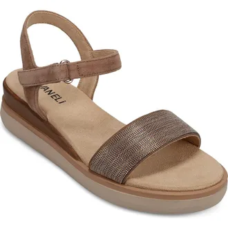 Vaneli Huggy Slingback Platform Wedge Sandal in Military at Nordstrom, Size 6.5