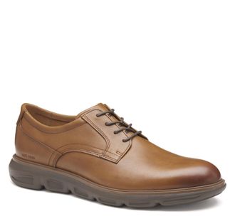 Johnston & Murphy Mens Arnett Plain Toe Lace-Up Oxford