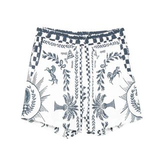 Rhude Casual Shorts, male, Multicolor, Size: L Patterned Elasticated Shorts