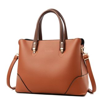 Generic Purses and Handbags for Women Fashion Ladies Leather Top Handle Satchel Crossbody Bag Large Shoulder Bag Totes (Brown)