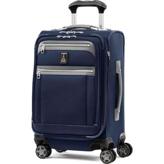 Travelpro Platinum Elite Softside Expandable Carry-On 21-Inch Luggage in Dark Blue at Nordstrom