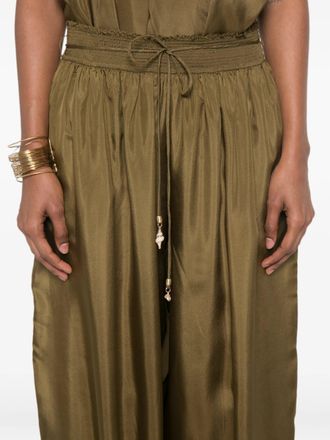 Zimmermann Womens Mahon Drawstring-Waist Gathered-Cuff Trousers Aw26 W