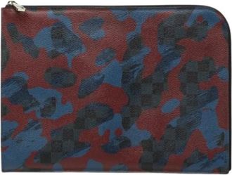 Louis Vuitton Pre-owned Damier Cobalt Camouflage Pochette Jour GM - Heren - Vintage Clutch - Veelkleurig - ONE Size - Vintage