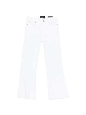 7 For All Mankind Cropped Dojo Soleil With Raw Cut