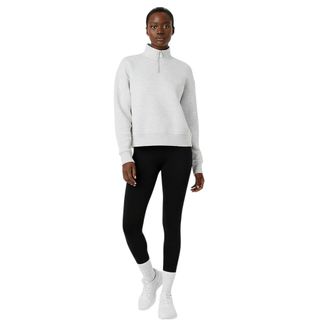 Usa Pro Dames/Dames Sweatshirt met Kwart Ritssluiting (Ijsmarmer)