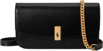 Polo Ralph Lauren Portafoglio in pelle con catena - Nero