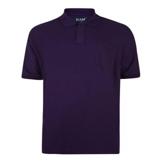KAM Jeanswear Plain Polo Shirts, Big & Tall, King Size, 2XL, 3XL, 4XL, 5XL, 6XL, 7XL, 8XL, 3XL Black
